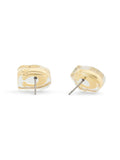 COACH gold tone C lucite stud earrings, UK version