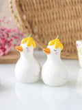 Something Different duck salt and pepper shaker white daisy, imported from the UK