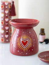Next Something Different Red Sacred Heart Oil Burner- Buy online at McGrocer