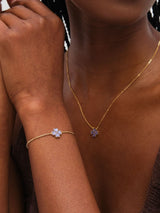 Next Jon Richard Purple Gold Tone Clover Heart Pendant Necklace, 16 Inch Chain- Buy online at McGrocer