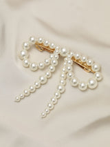 Next Jon Richard Gold Pearl Bow Hair Clip- Buy online at McGrocer