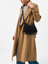 Next Accessorize Black Fringe Suede Crossbody Bag- Buy online at McGrocer
