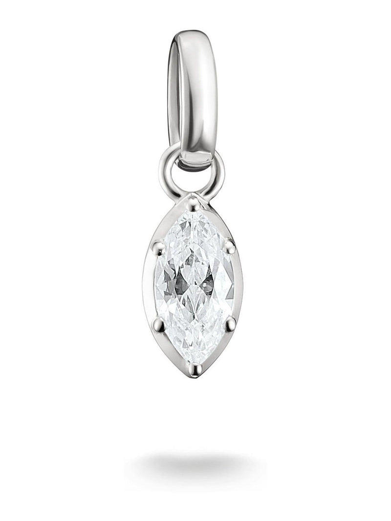 Thomas Sabo charm White Connect April Birthstone, imported from the UK