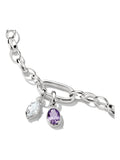 Thomas Sabo charm White Connect April Birthstone, imported from the UK