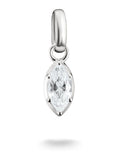 Thomas Sabo charm White Connect April Birthstone, imported from the UK