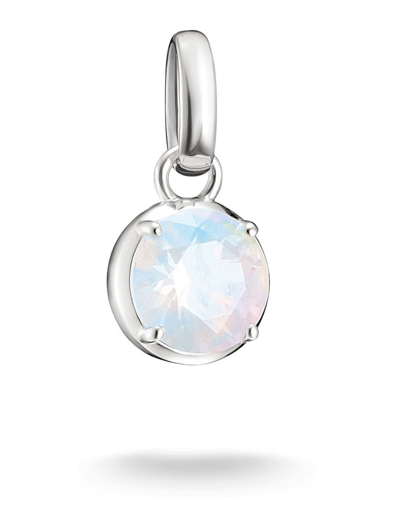 Thomas Sabo June birthstone charm white opal-look stone (British brand)