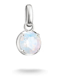 Thomas Sabo June birthstone charm white opal-look stone (British brand)