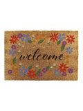 Artsy Mats brown floral doormat - British product