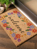 Artsy Mats brown floral doormat - British product