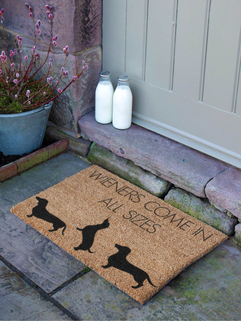 Artsy Mats doormat Natural Black Weiners 60x40cm, UK version