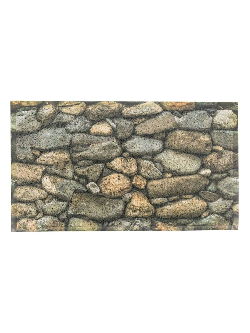 Artsy Mats brown stone pattern doormat 70x40cm, imported from the UK
