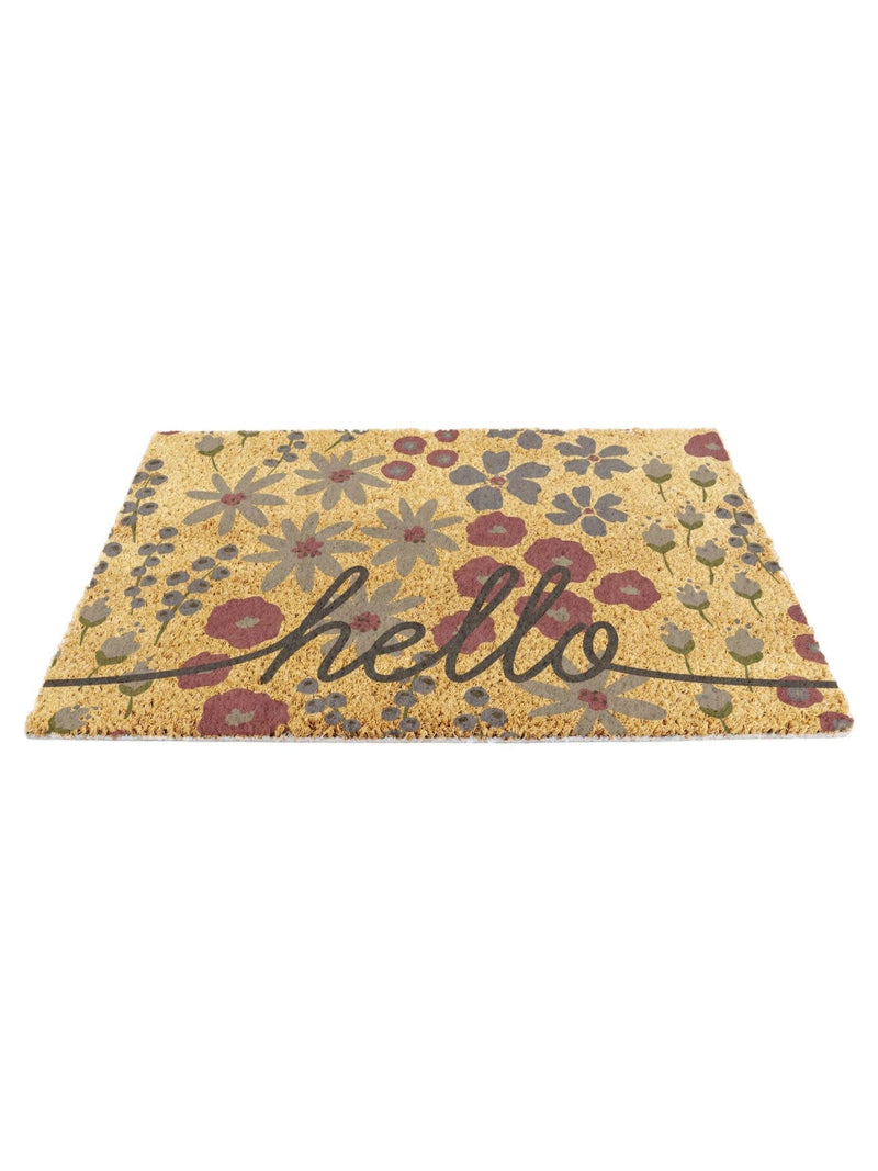 Artsy Mats brown floral doormat 60x40cm (British brand)
