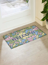 Next Artsy Mats Welcome Pastel Flowers Doormat 70x40cm- Buy online at McGrocer