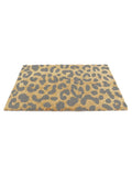 Artsy Mats grey leopard print coir doormat, UK version