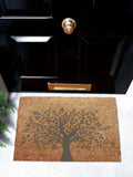 Artsy Mats grey Tree of Life doormat - British product