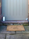 Artsy Mats Brown Hello Spring doormat 60x40cm (British brand)