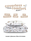 Slumberdown animal print coverless kids duvet single (British brand)