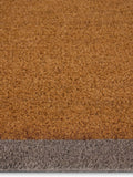 My Mat Taupe Border coir runner doormat 55x125cm - British product