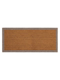 My Mat Taupe Border coir runner doormat 55x125cm - British product