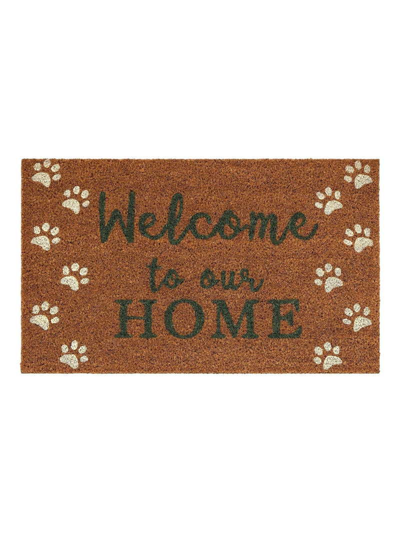 My Mat coir doormat Welcome Paws 75x45cm (British brand)