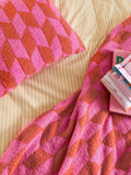 Furn Pink Pop Olsen geometric throw 130x180cm (British brand)