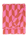 Furn Pink Pop Olsen geometric throw 130x180cm (British brand)