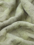 Wylder Sage Walton waffle fringed throw 130x180cm - British product