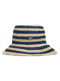 Tommy Hilfiger raffia bucket hat blue stripe 57cm UK version