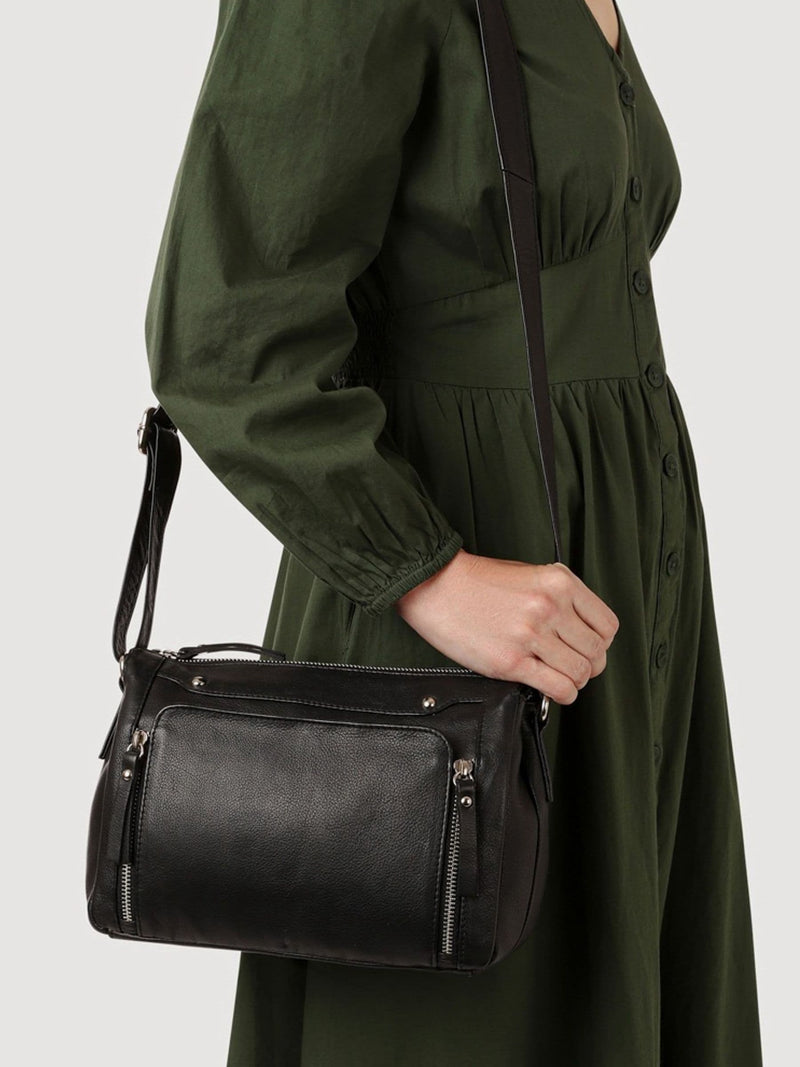 Pavers black adjustable multi-pocket handbag, UK version