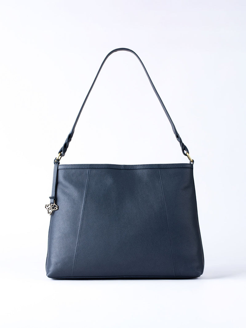 Lakeland Leather blue Howgill hobo bag - British product