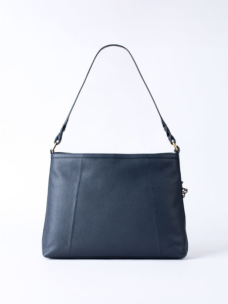 Lakeland Leather blue Howgill hobo bag - British product