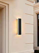 Next Searchlight Black Riley II Square LED Outdoor Wall Light 30cm- Buy online at McGrocer
