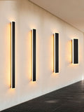 Searchlight Black Riley II LED outdoor wall light - British product