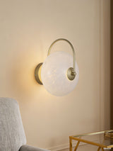Next Searchlight Gold and Clear Poppy LED Wall Light- Buy online at McGrocer