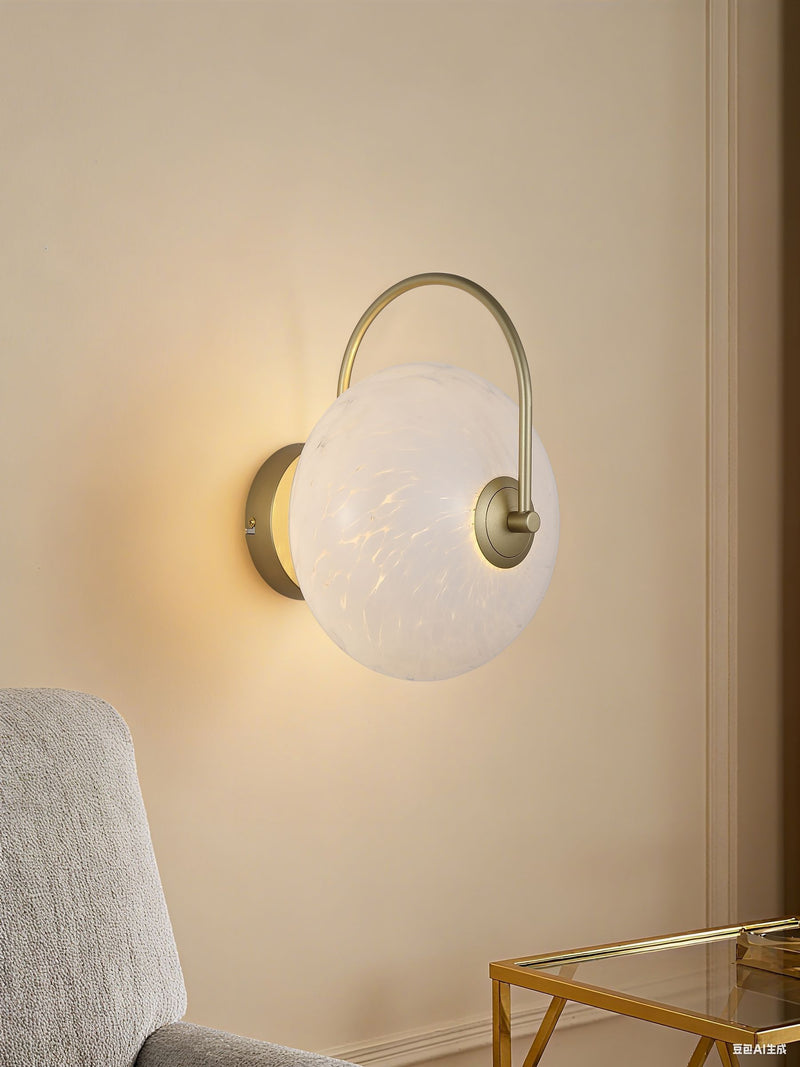 Searchlight Poppy LED wall light with confetti glass, 32cm (British brand)