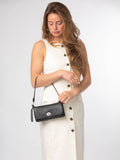 Pure Luxuries London Christabel black leather cross-body bag, UK version