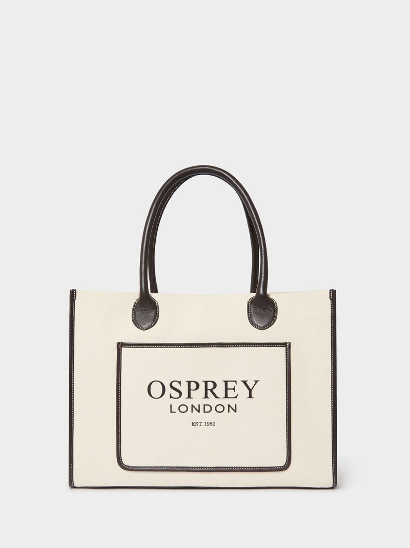 Osprey London Great Gaddesden canvas tote bag, imported from the UK
