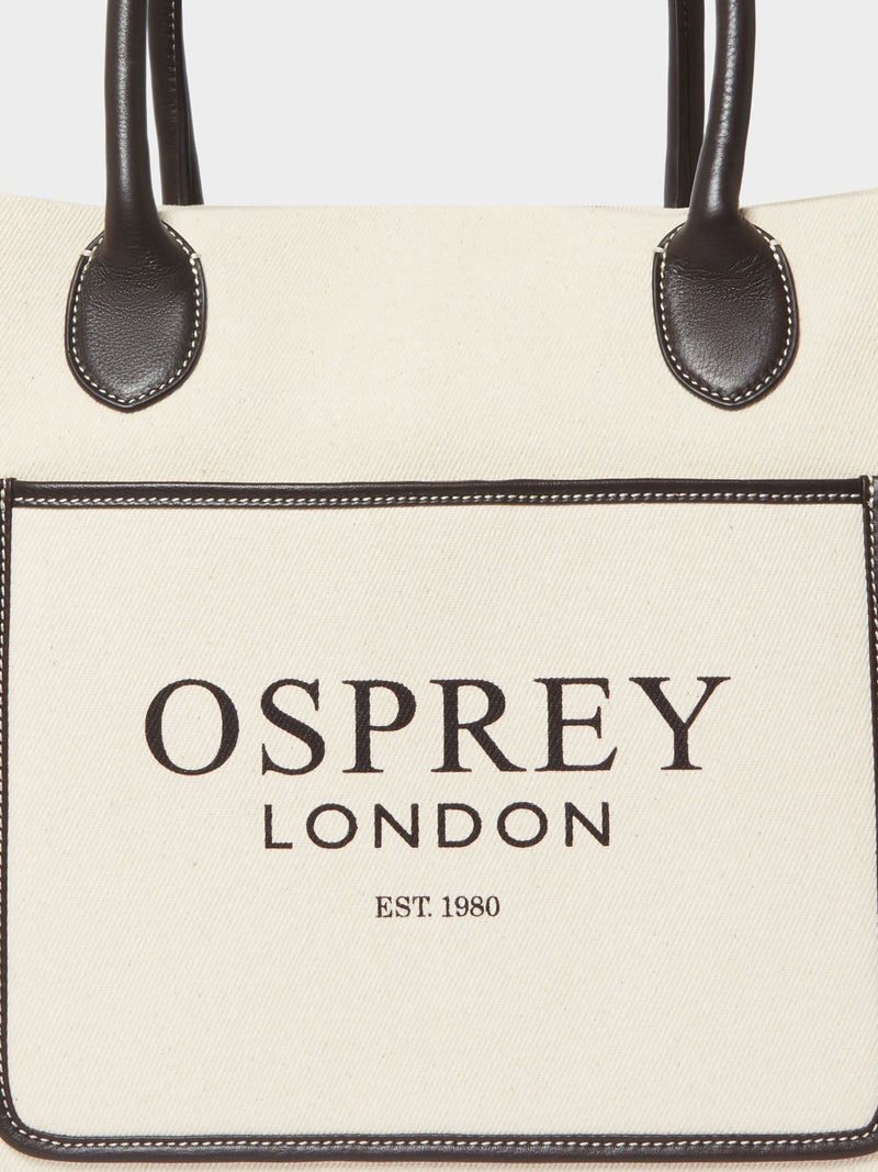 Osprey London Great Gaddesden canvas tote bag, imported from the UK