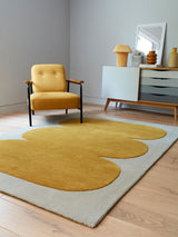 Next Asiatic Rugs Yellow Canvas Balance Wool Rug- Buy online at McGrocer