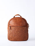 Lakeland Leather Storrs woven backpack brown (British brand)