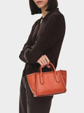 Radley orange grain leather Amelie grab bag - British product