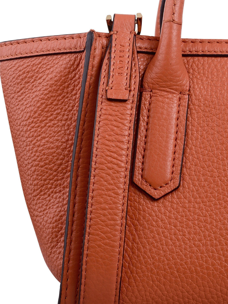 Radley orange grain leather Amelie grab bag - British product
