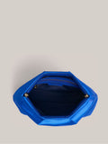 Hobbs Blue Clifton satin clutch bag, UK version