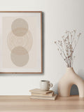 Galerie cream horizon plain texture wallpaper sample A4 - British product