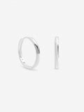 Inicio sterling silver plated medium sleeper hoops 30mm (British brand)