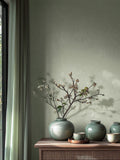 Galerie Green Horizon plain texture wallpaper 10.05m (British brand)