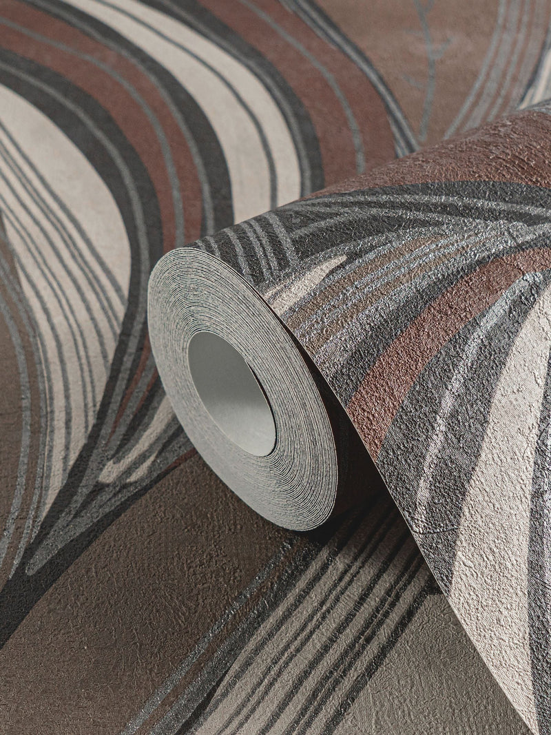 Galerie wallpaper Brown Horizon Tree Leaf 10.05m - British product