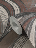 Galerie wallpaper Brown Horizon Tree Leaf 10.05m - British product