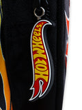 Hot Wheels children's swim bag black with flames, UK version