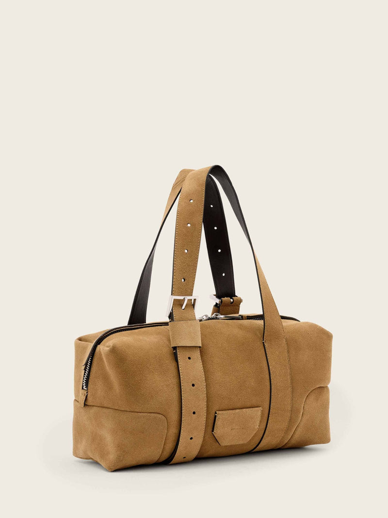 AllSaints shoulder bag brown suede, UK version
